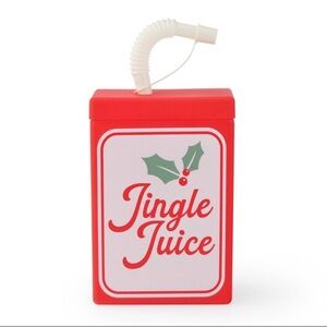 3 for $15 SALE Target Bullseye Holiday "Jingle Juice" Red Tumbler with Straw